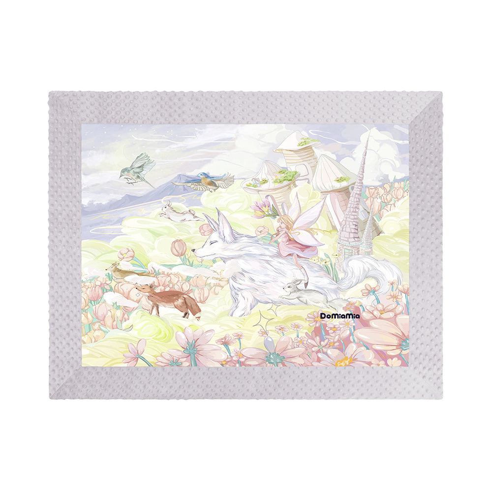 Minky & Cotton Muslin Baby Blanket - Elf‘s Journey