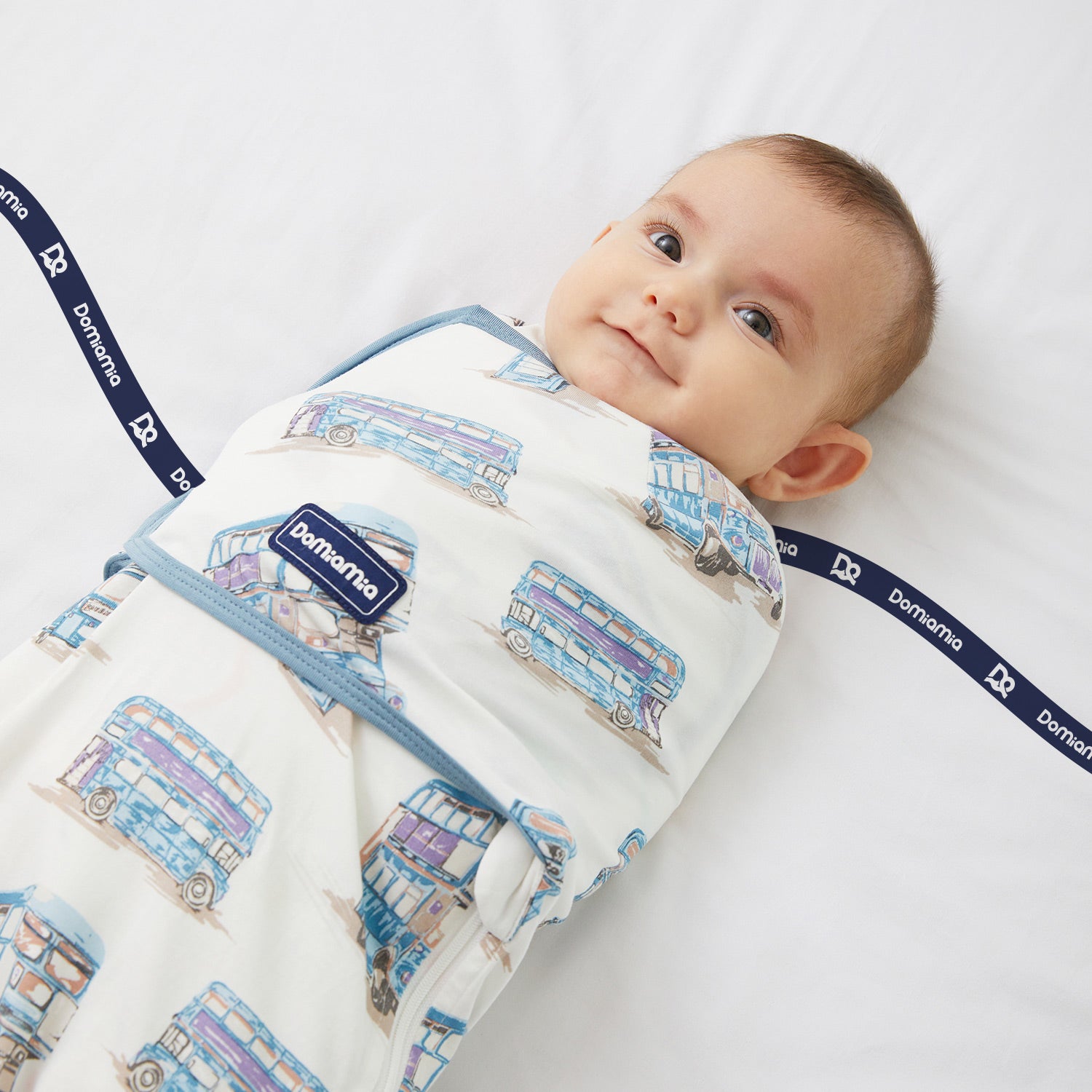 Tensoft Fabric 0.5 TOG Baby Swaddle Sleep Sack - London Bus