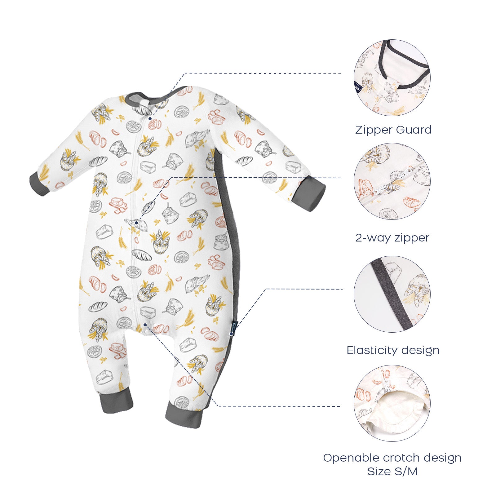 domiamia-toddler-sleep-sack-long-sleeve-picnic-details